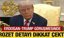 Erdoğan ile görüşen Trump'ın yakasına taktığı rozet dikkat çekti!