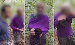 Kadın kılığındaki baba ve oğluna suçüstü!