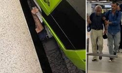 Öğrenciler şakalaşırken yaşlı adamı raylara düşürdüler!