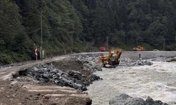 Sel nedeniyle kapanan Çamlıhemşin-Ayder yolu yeniden ulaşıma açıldı