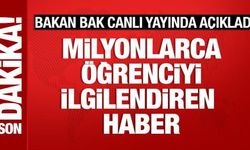 Son Dakika! Bakan Bak duyurdu: Yurt başvuruları başladı