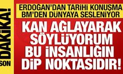 Son Dakika: Cumhurbaşkanı Erdoğan'dan BM'de tarihi konuşma: Gazze'de insanlık ölüyor!