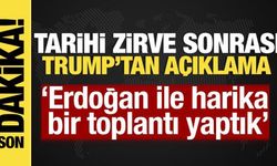 Tarihi zirve sonrası Trump'tan açıklama: "Erdoğan ile harika bir toplantı yaptık'