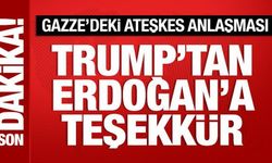ABD Başkanı Trump, Cumhurbaşkanı Erdoğan'a teşekkür etti