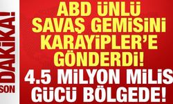 ABD ünlü uçak gemisini Karayipler'e gönderdi: 4.5 milyon milis bölgede!