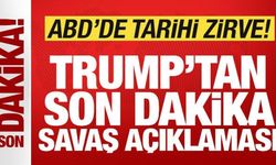 ABD'de tarihi zirve! Trump'tan son dakika savaş açıklaması