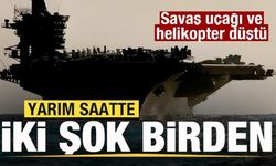 ABD'ye yarım saatte iki şok birden! Savaş uçağı ve helikopter düştü
