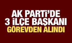 AK Parti'de üç ilçe başkanı görevden alındı