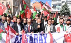 Aksaray, Gazze için ayaklandı