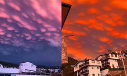 Bir ilde 'Mammatus bulutları' görüldü! Gören telefona sarıldı