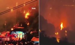 Çin'de korku dolu anlar: Gökten ateş topları yağdı!