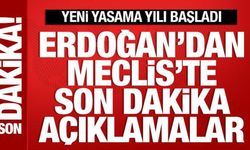Cumhurbaşkanı Erdoğan, Meclis'in açılış töreninde konuşuyor