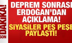 Cumhurbaşkanı Erdoğan'dan Balıkesir depremi açıklaması: Çalışmalar titizlikle sürüyor!