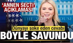 Dünyada gündeme oturdu! Beyaz Saray Sözcüsü Karoline Leavitt'ten 'Annen seçti' açıkla