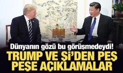 Dünyanın gözü bu görüşmedeydi! Trump ve Şi'den peş peşe açıklamalar