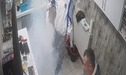Düzce'de arızalanan bataryanın alev aldığı anlar kamerada