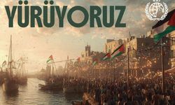 Gazze'ye ve Özgürlük Filosu'na destek için Ayasofya'dan Eminönü'ne büyük yürüyüş