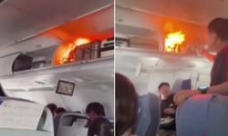 Havada panik! El bagajındaki batarya alev aldı, uçak acil iniş yaptı