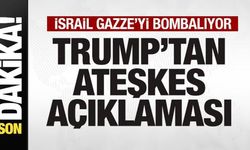 İsrail Gazze'yi bombalıyor! Trump'tan son dakika ateşkes açıklaması