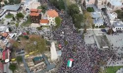 İstanbul'da Büyük Filistin Yürüyüşü! Filolara destek için tek yürek oldular