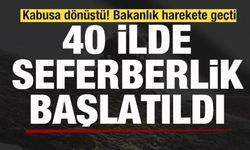 Kabusa dönüştü! Bakanlık harekete geçti! 40 ilde seferberlik ilan edildi!