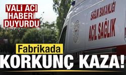 Kimya fabrikasında korkunç kaza: Vali acı haberi duyurdu