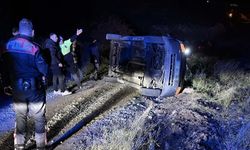 Kütahya'da polisin 'dur' ihtarına uymayan sürücü kaza yaptı