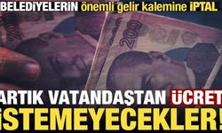 Son dakika: AYM karar aldı, artık belediyeler vatandaştan ücret istemeyecek...