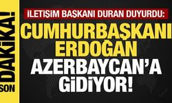 Son dakika... Başkan Erdoğan Azerbaycan'a gidiyor!