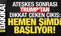Son dakika haberi: Ateşkes sonrası Trump'tan dikkat çeken çıkış: Hemen şimdi başlıyor...