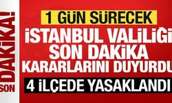 Son dakika: İstanbul Valiliği yeni kararları duyurdu: 4 ilçede yasaklandı