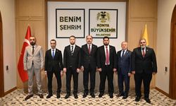 Suriye'den Konya'ya gelen heyet Başkan Altay'ı ziyaret etti