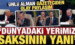 Ünlü Alman gazeteciden olay paylaşım! 'Dünyadaki yerimiz: Saksı bitkisinin yanında'
