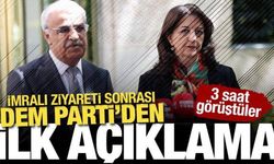 3 saat görüştüler: İmralı ziyareti sonrası DEM Parti'den ilk açıklama
