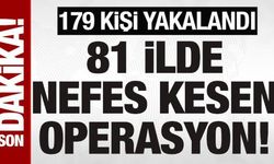 81 ilde sahte içki operasyonu: 179 kişi yakalandı