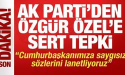 AK Parti'den Özgür Özel'e sert tepki: Cumhurbaşkanımıza saygısız sözlerini lanetliyoruz