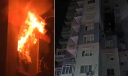 Antalya'da korku dolu anlar! 15 katlı binadaki daire küle döndü