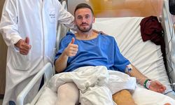 Galatasaraylı futbolculardan Edin Visca'ya ziyaret