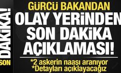 Gürcü Bakandan olay yerinden düşen uçağımızla ilgili son dakika açıklaması