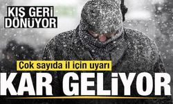 Kış geri dönüyor! Meteorolojiden çok sayıda il için uyarı: Kar yağışı geliyor