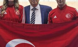 Milli atıcılar Damla Köse ile Mert Nalbant, Kahire'de dünya 3'üncüsü oldu