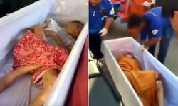 Öldü sanılan kadın cenazesinde canlandı