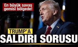 Son dakika: En büyük savaş gemisi bölgede! Trump'a 'Savaş' sorusu! Bazı fikirler var