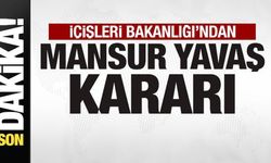 Son dakika: İçişleri Bakanlığı'ndan Mansur Yavaş kararı