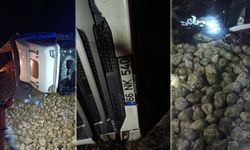 Yozgat'ta pancar yüklü tır devrildi! Sürücü hayatını kaybetti