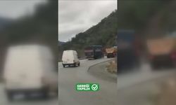 Artvin'de hatalı sollama anı sosyal medyada paylaşılan sürücüye ceza kesildi