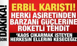 Erbil'de tansiyon yüksek: Herki aşiretinden Barzani güçlerine roketli tehdit!