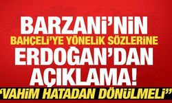 Erdoğan'dan Barzani cephesinin Bahçeli'ye yönelik açıklamalarına tepki: İzahat istedik!