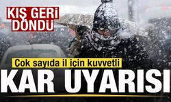 Son dakika: Kış geri döndü! 8 ile kuvvetli kar yağışı uyarısı! Buz kesecek