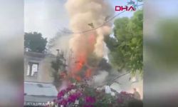 Sultanahmet Meydanı'nda bir restoranda yangın